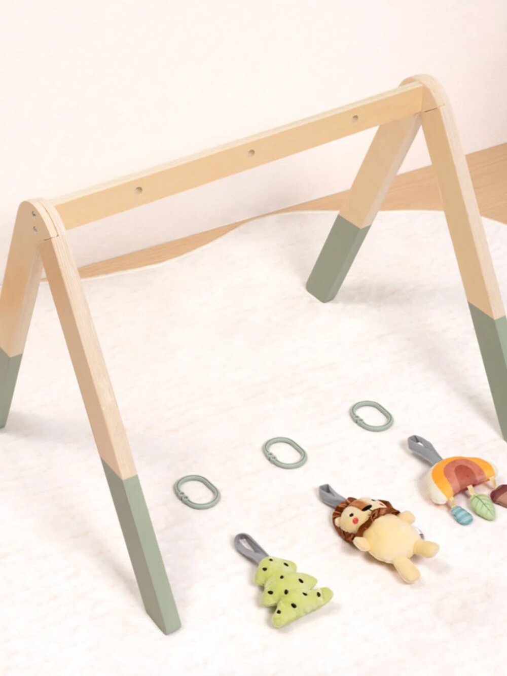 Brand New Wooden Baby Gym - Montessori Activity Center with Hanging Toys - Picture 11 of 16